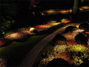 نورپردازی باغ ویلا
